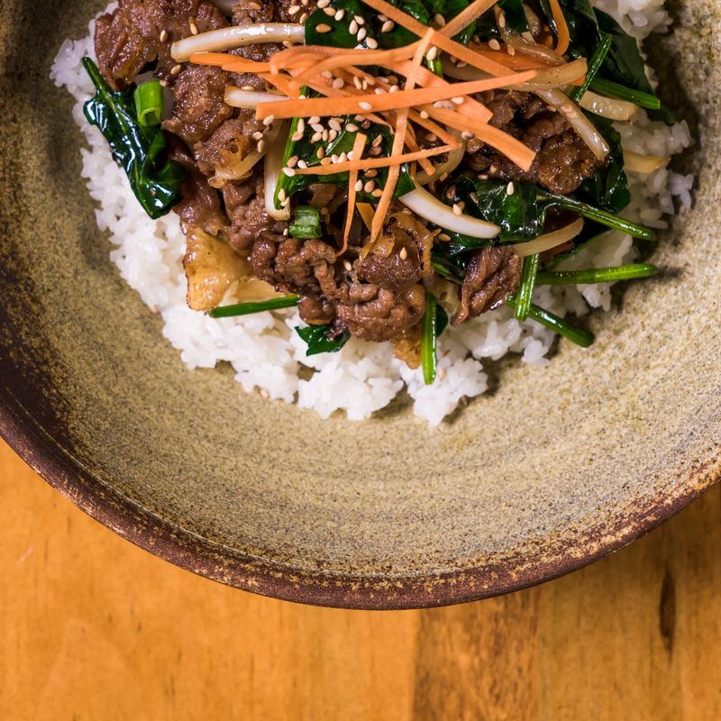 Korean Beef Gyro with Gochujang and Sesame
