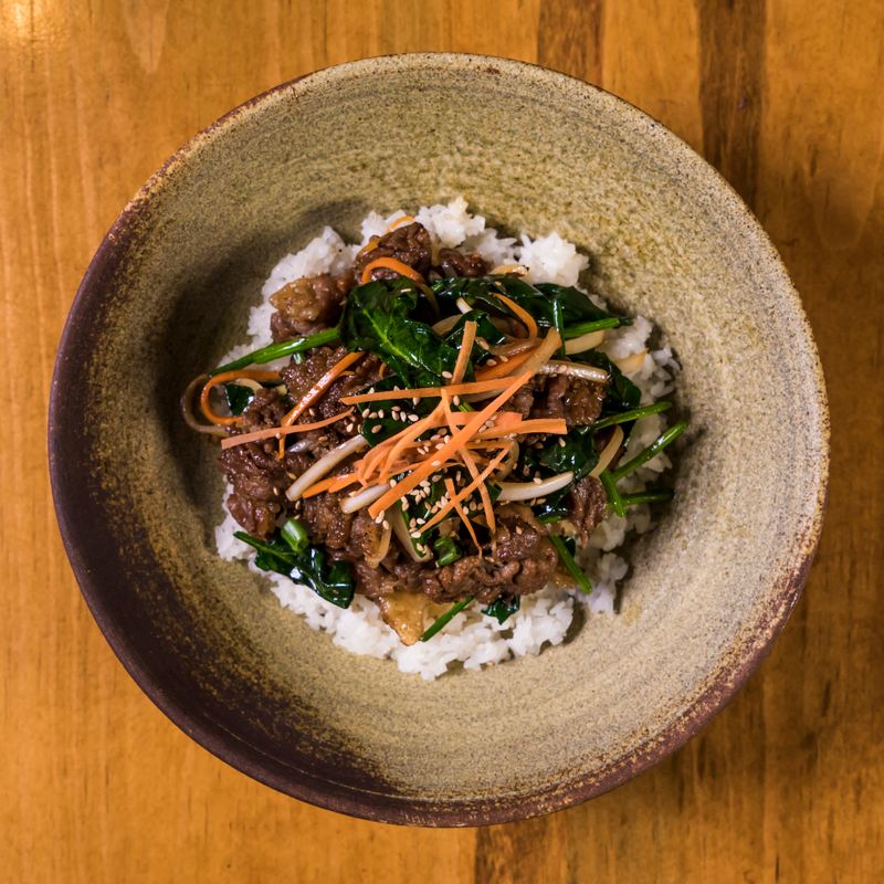 Korean Beef Bulgogi Rice Casserole