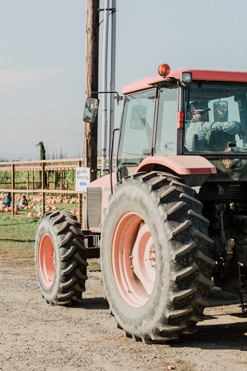 Tractor on Dirt Road