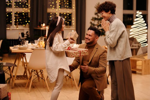 Family Celebrating Christmas Together