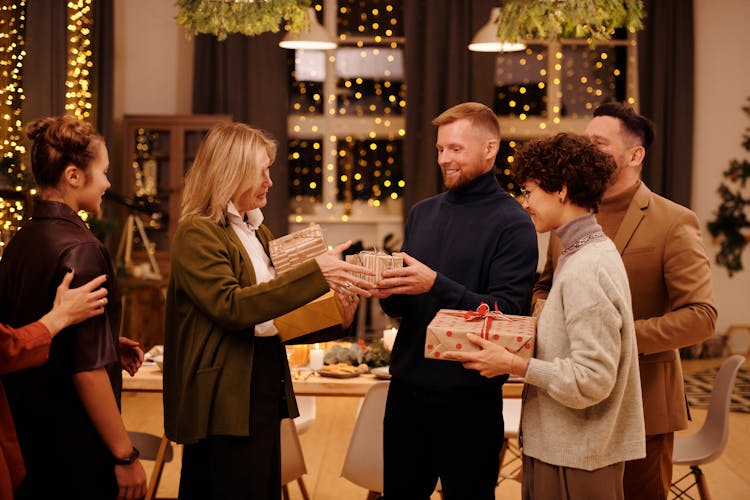 Family Celebrating Christmas