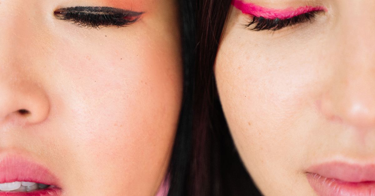 Face Witheye Women's Face with Eye Make-up in Close-up Photography · Free Stock Photo