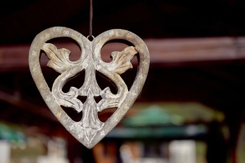 Gratis stockfoto met decoratie, hartvorm, houten