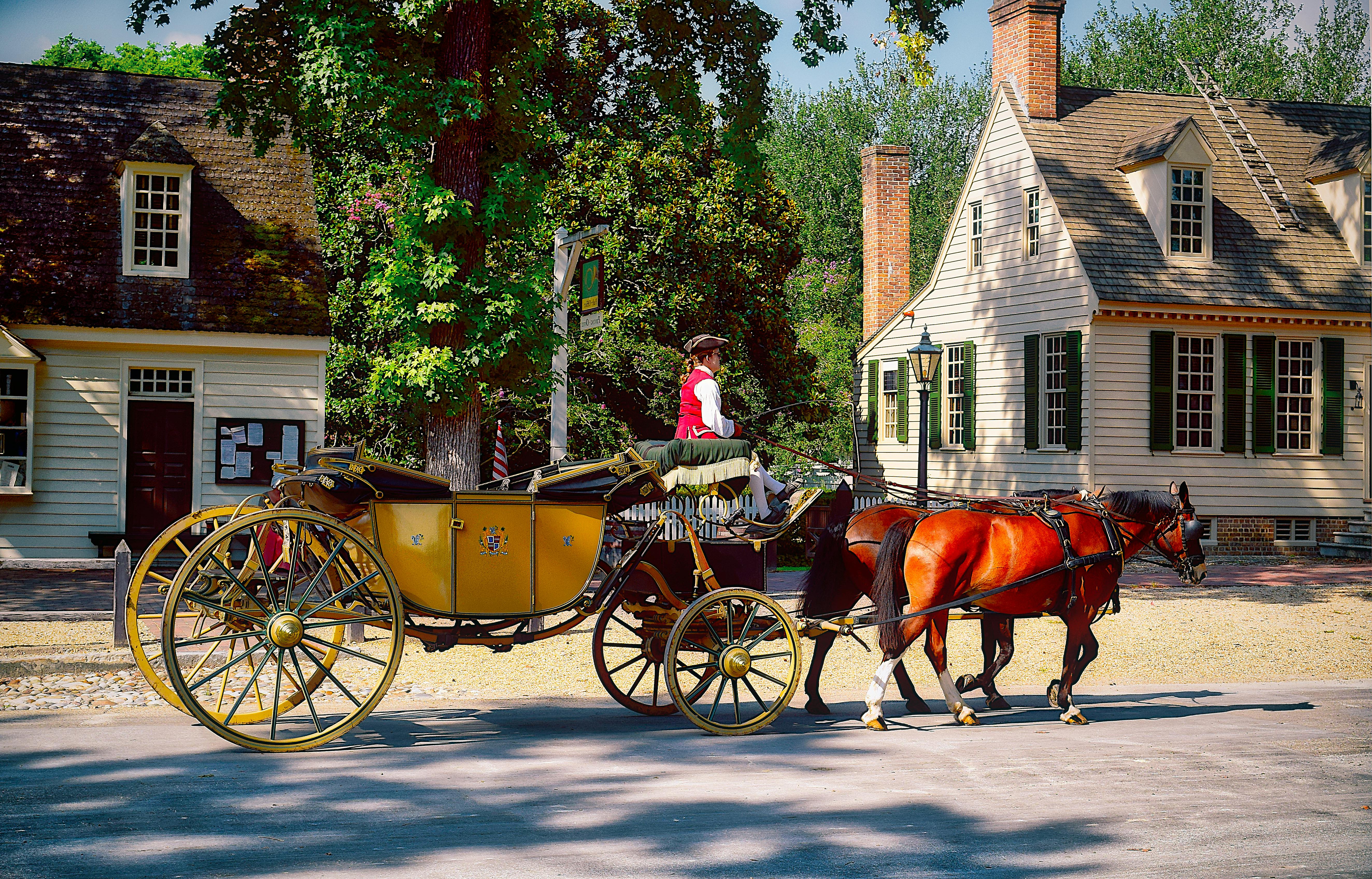 Free stock photo of carriage, colonial, history