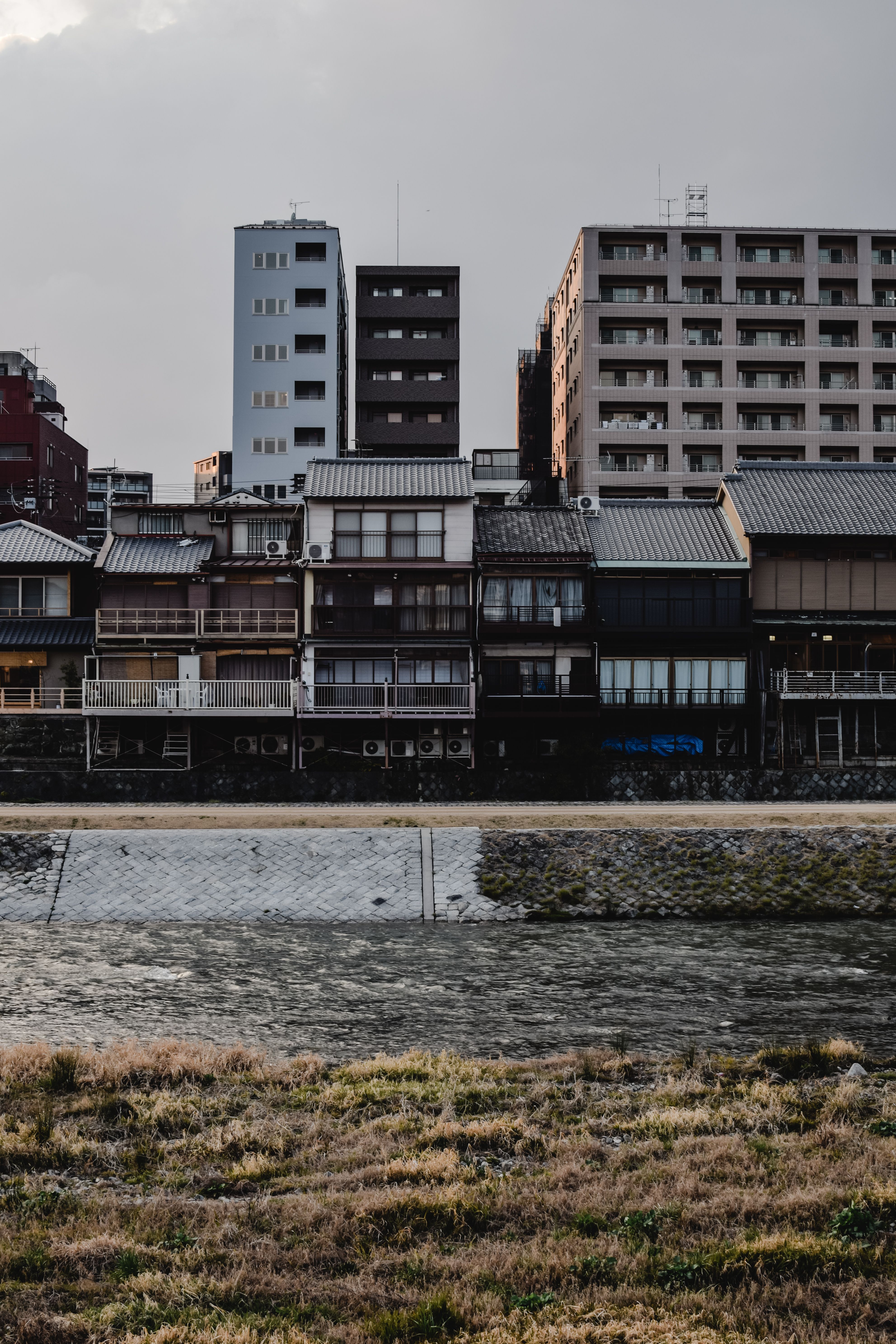 Apartment Buildings near a River · Free Stock Photo
