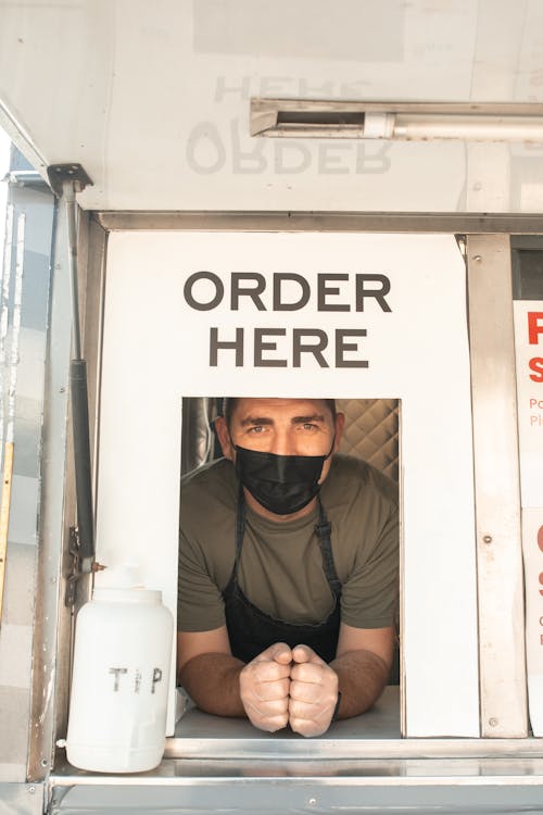 A Man inside a Food Truck