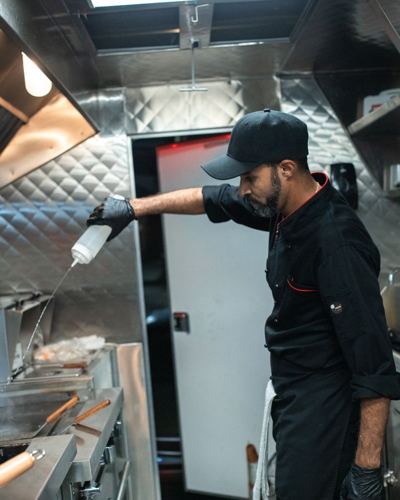 Chad Waldman in the kitchen lab