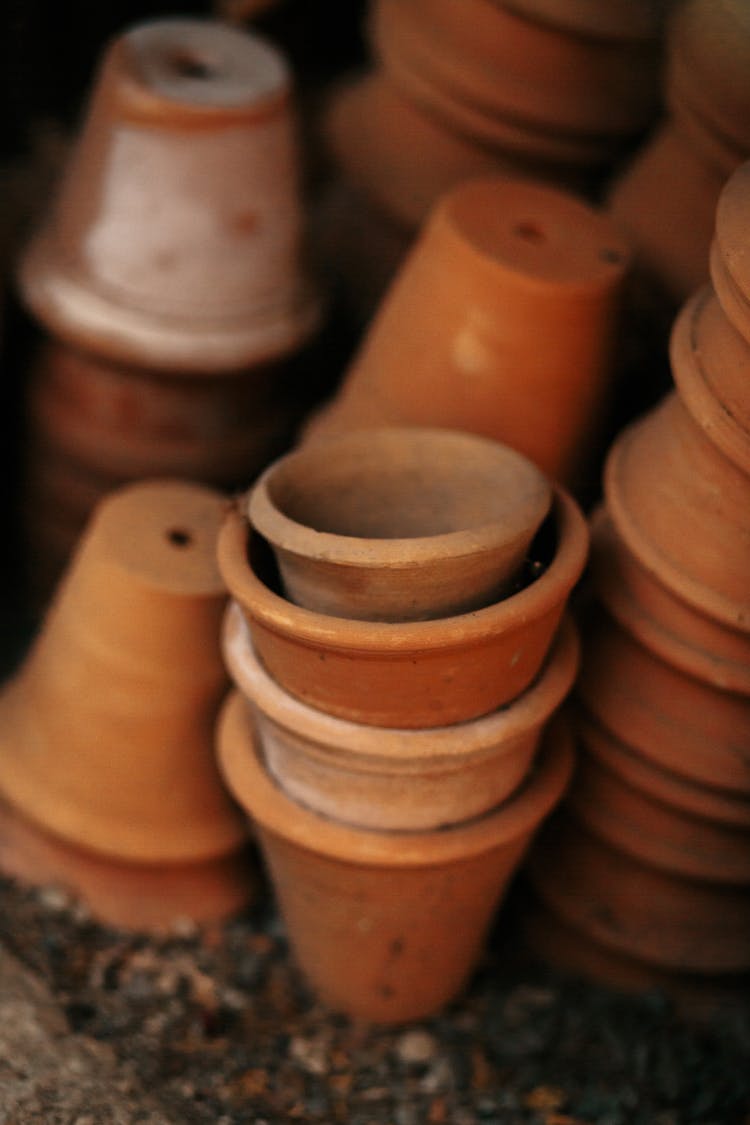 Stack Of Ceramic Pots