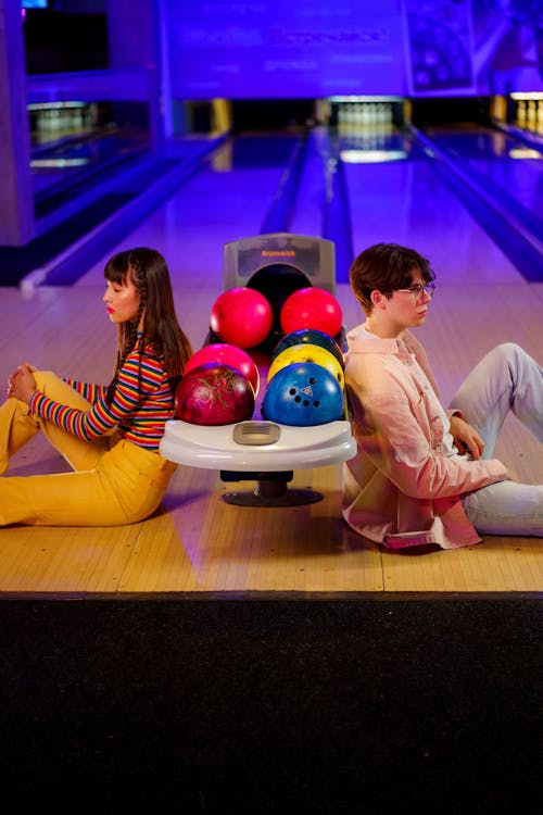 A Couple in a Bowling Alley