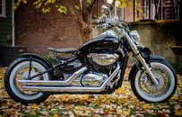 Black and Silver Cruiser Motorcycle
