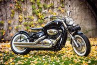 Black and Silver Cruiser Motorcycle