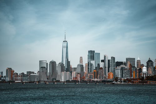 City Skyline Across Body of Water