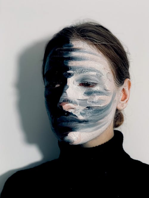 Free Sad woman with painted face Stock Photo