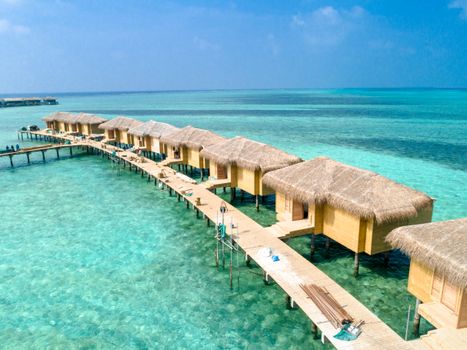 Overwater villa with house reef — Maldives