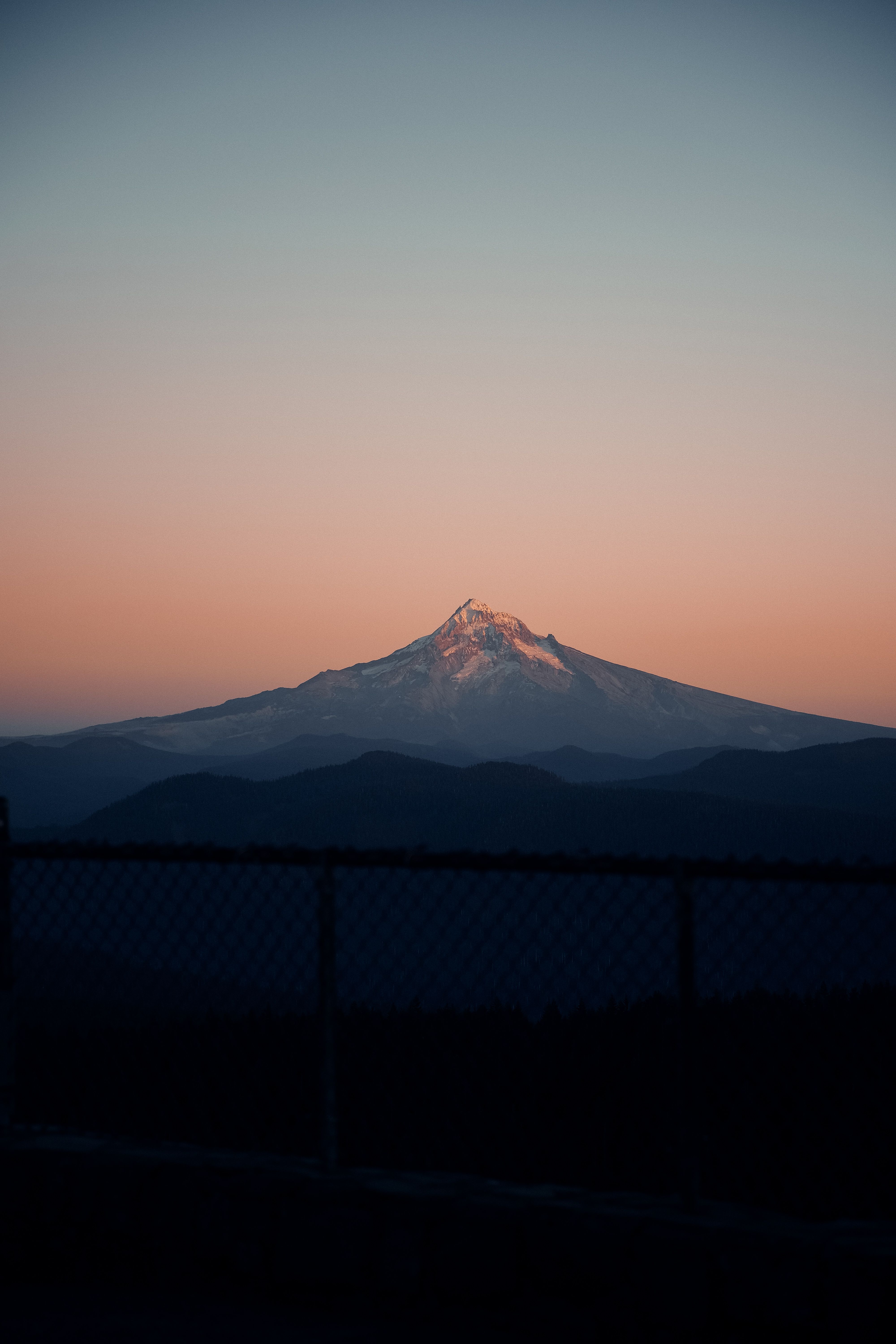 Breathtaking landscape scenery of lonely mountain located in highland area under cloudless sky