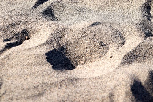 Free stock photo of footprint on sand, sand in summer