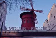 Low Angle Shot of Moulin Rouge