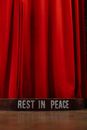 A Photo of a Red Curtain