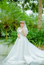 Woman in White Wedding Dress