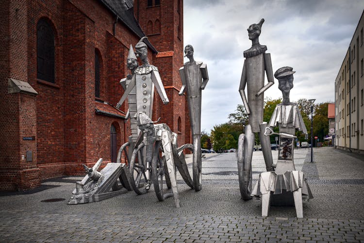 Contemporary Art Installation In Old Town In Poland