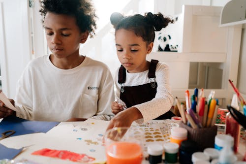 Kids Doing Artwork