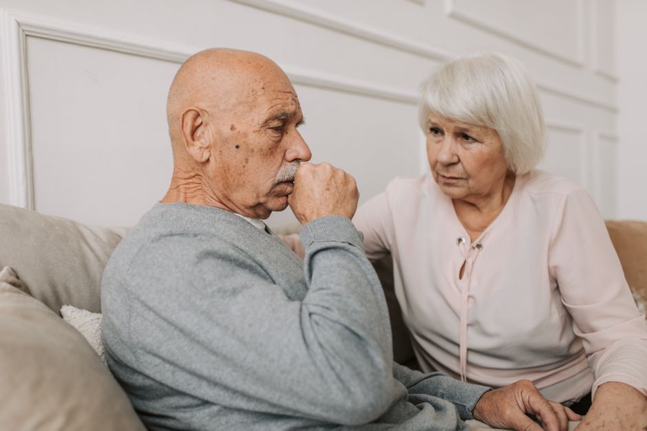 concerned elderly woman photos