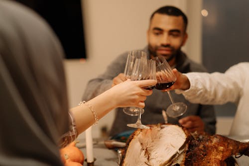 People Toasting Drinks