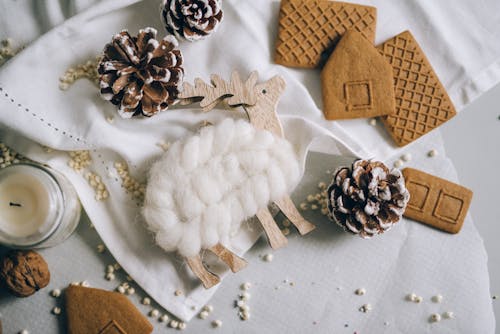 Základová fotografie zdarma na téma bavlna, cookies, dekorativní