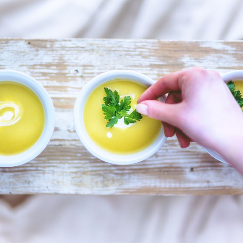French Potato and Leek Chowder with Bacon