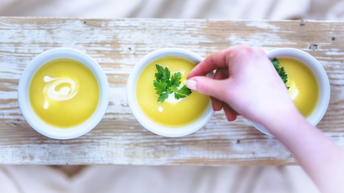 Courgette and potato soup