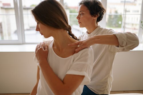 A Client Having a Shoulder Massage
