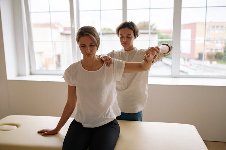 A Woman Doing Therapy