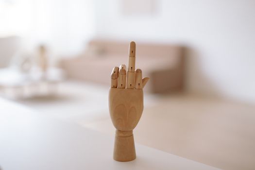 Brown Wooden Toy on White Table