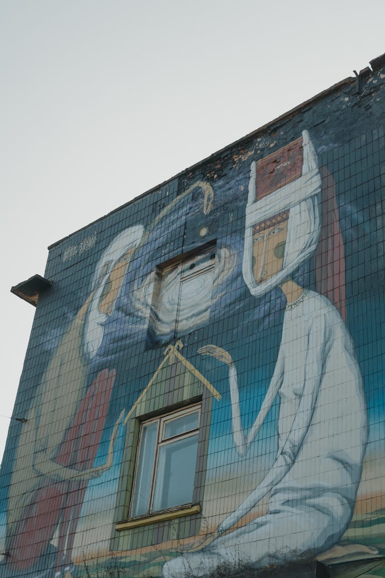 Mural Painting On A Building Wall