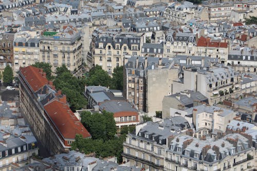 Old Residential Buildings in City