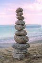 Stack of Stones on Shore