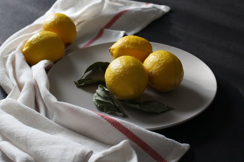 Základová fotografie zdarma na téma citrony, citrusový, talíř
