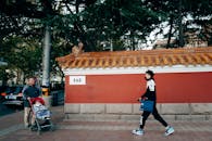 People Walking on Street in Japanese Town