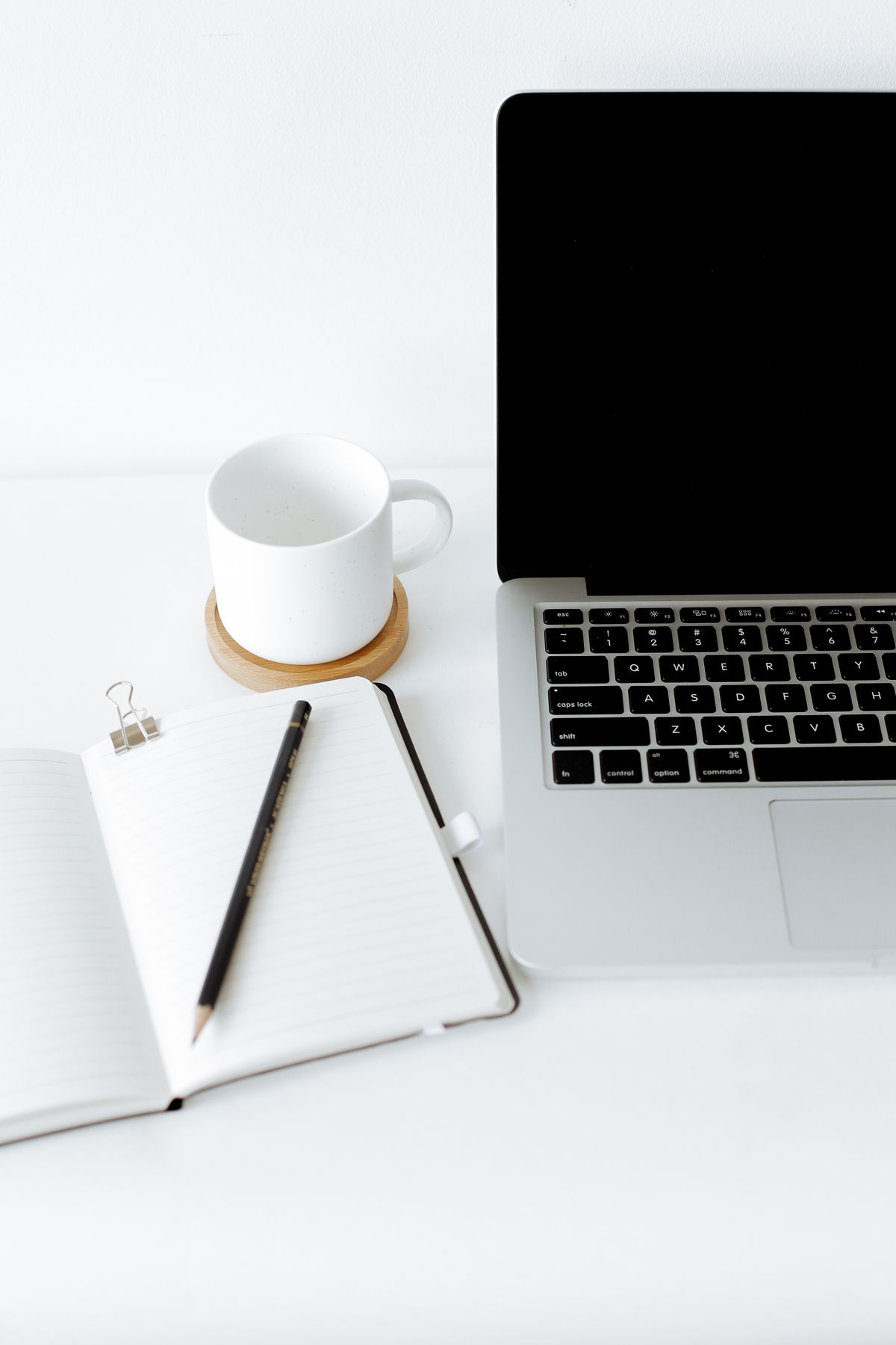 Notebook and desk for reflective planning
