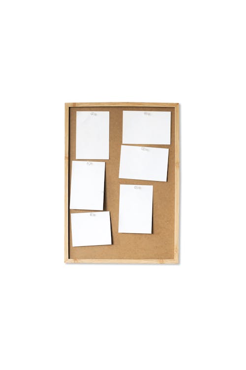 Board with paper notes on wall