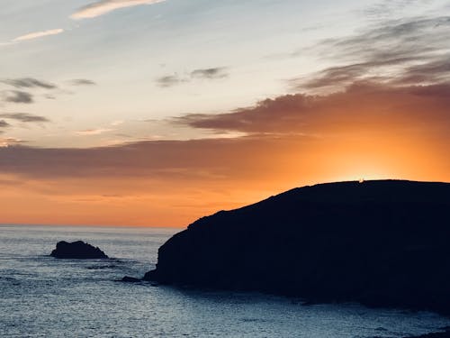 Kostnadsfri bild av havsolnedgång, solnedgång