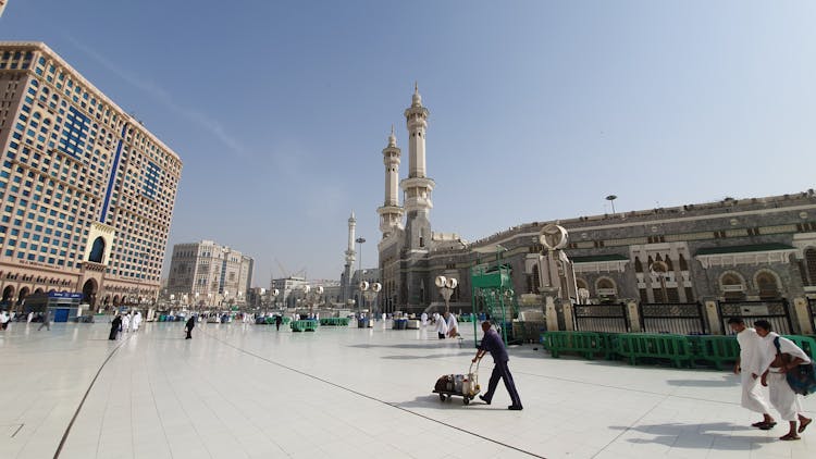 Skyline Photo Of The Great Mosque Of Mecca