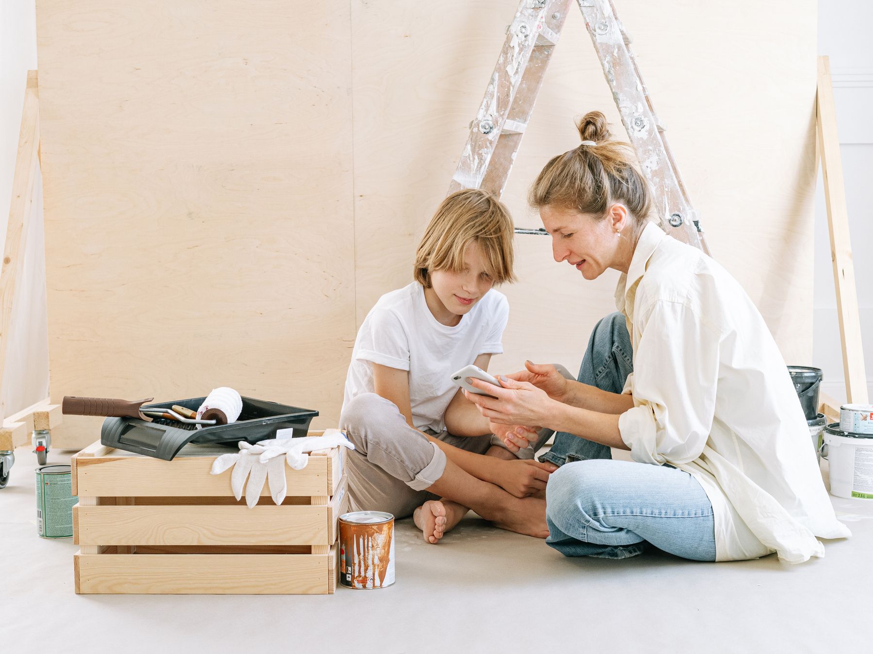 Interior Painting in Old Oak Common — quality trade paint going on in two coats