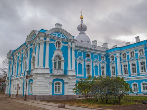 Foto profissional grátis de construção, convento smolny, ponto de referência