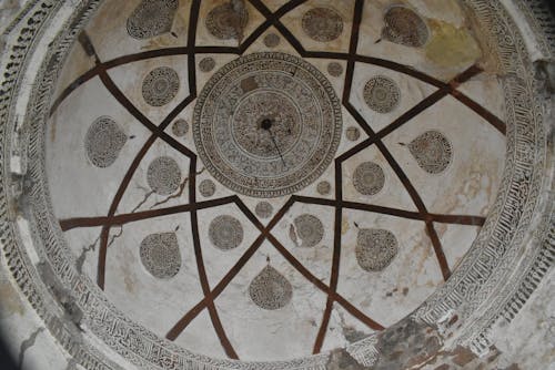 Free Geometric Design of a Dome Ceiling Stock Photo