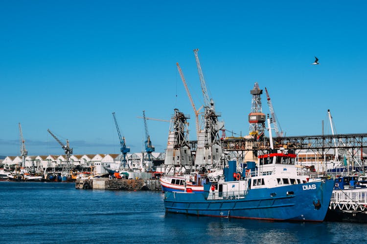 City Port With Cargo Ships