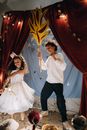 Brother and Sister Performing