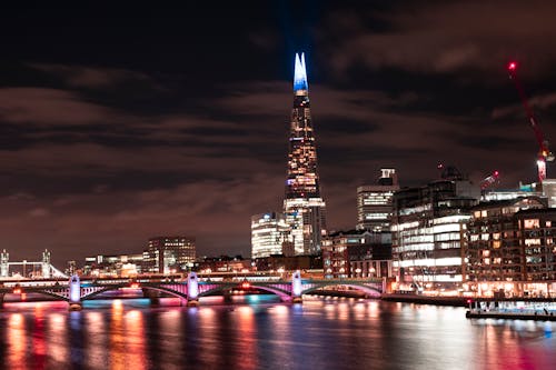 คลังภาพถ่ายฟรี ของ nightphotography, การถ่ายภาพ, ตอนกลางของลอนดอนในเวลากลางคืน