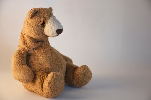 Free Close-up of a plush teddy bear toy, perfect for themed photography and design. Stock Photo