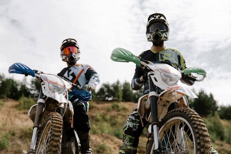 Men Riding Dirt Bikes